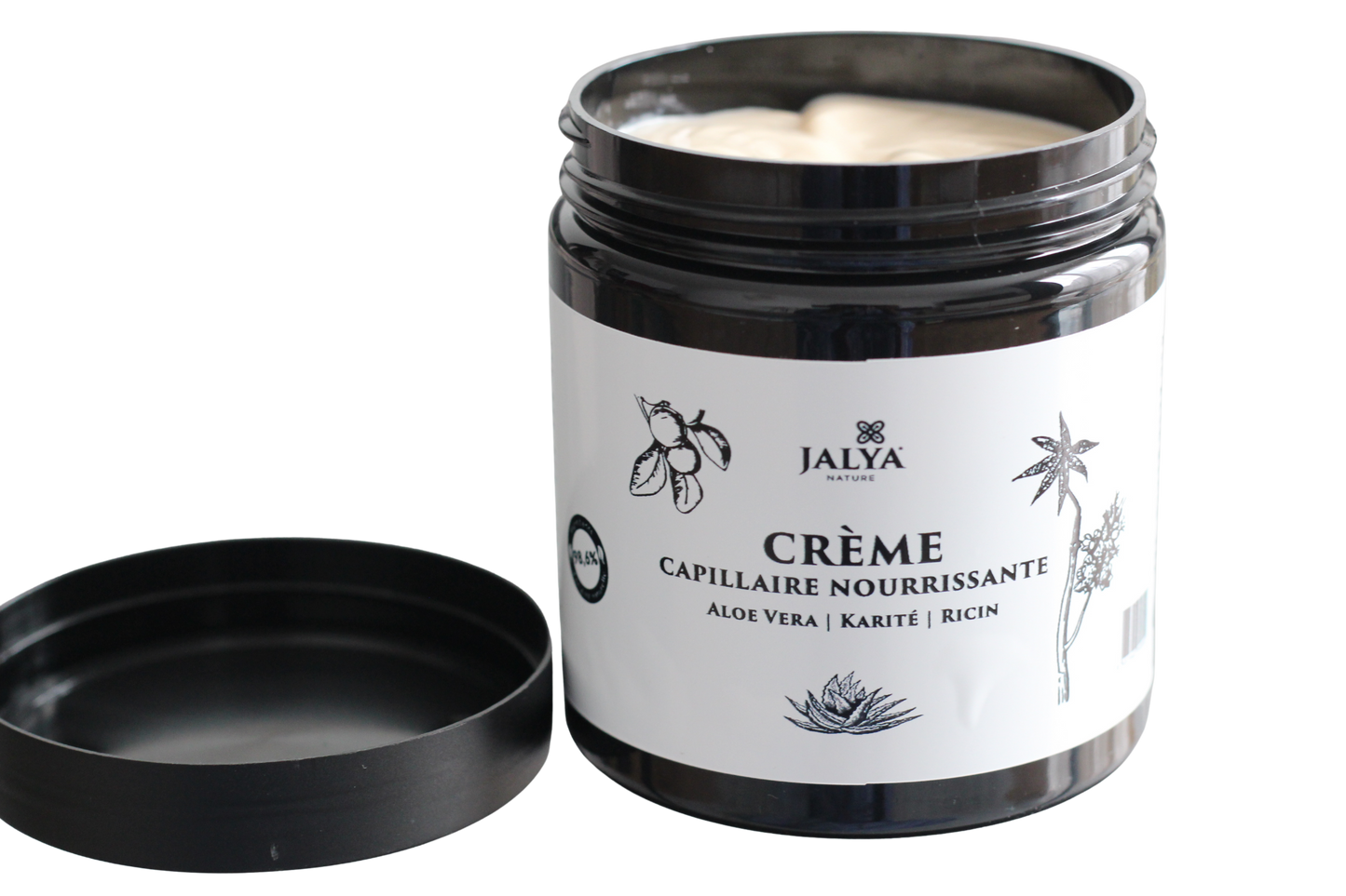 Crème capillaire nourrissante – Aloe Vera, Karité & Ricin | Jalya Nature