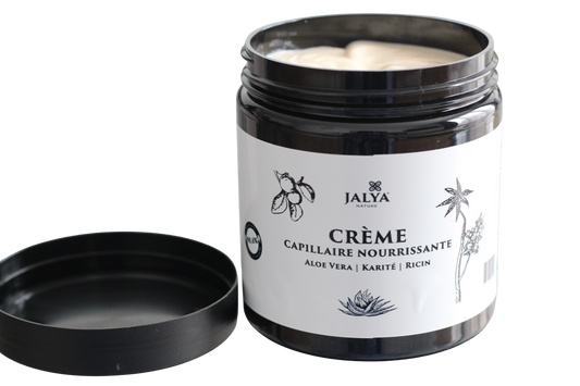 Crème capillaire nourrissante – Aloe Vera, Karité & Ricin | Jalya Nature